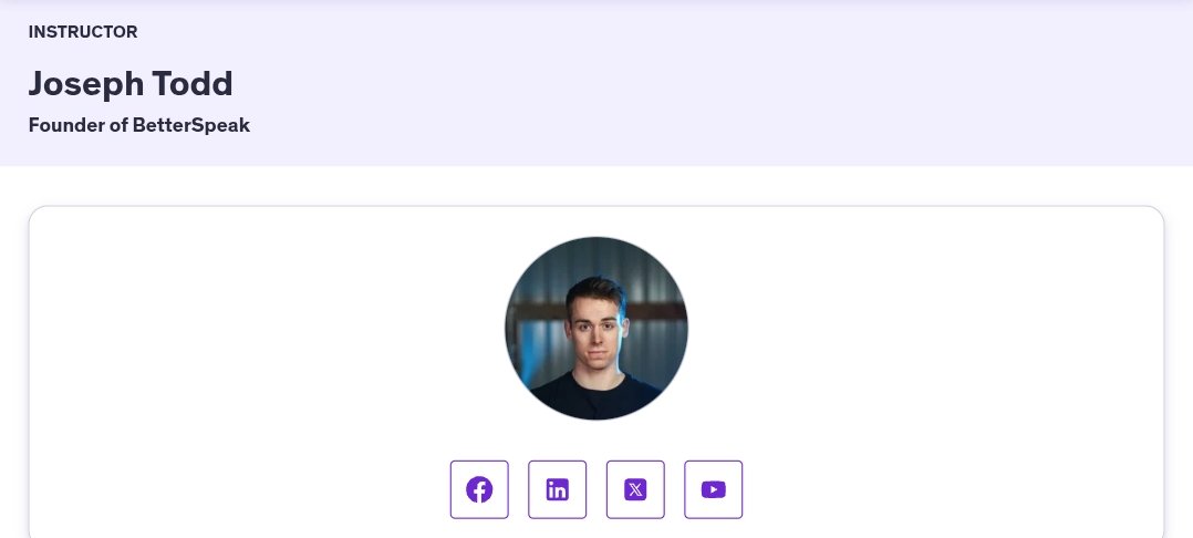 Joseph Todd - Better Speak Pro (Communicate Like a Pro in 2 Weeks) 2025