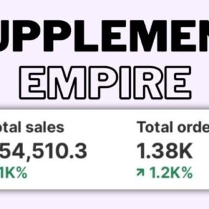 Brenden Tapia – SUPPLEMENTS EMPIRE BUILD: A Complete Guide to Building a Profitable Supplements Business