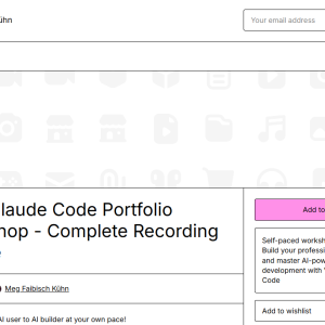 Meg Faibisch Kühn – V0 & Claude Code Portfolio Workshop