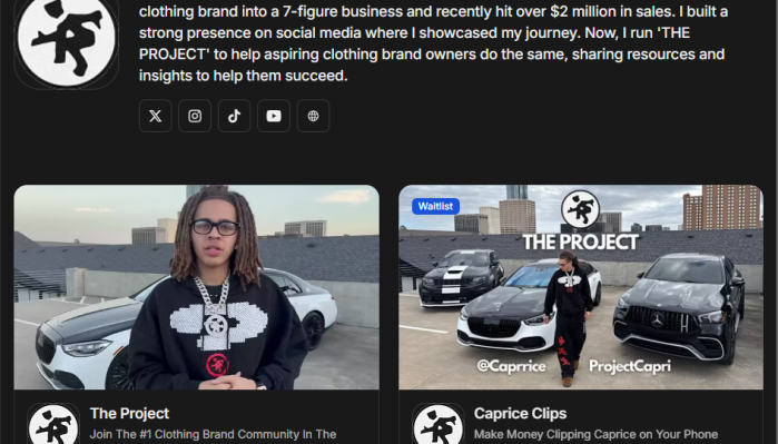 The Project – The #1 Clothing Brand Community In The World