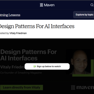 Design Patterns For AI Interfaces by Vitaly Friedman
